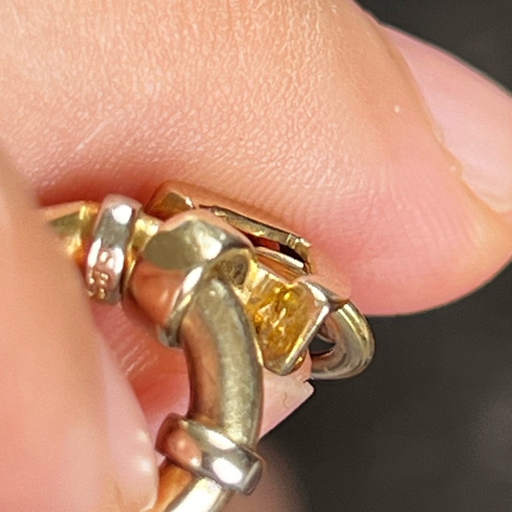 14k gold Large Fancy Clasp bracelet - Picture 8 of 10